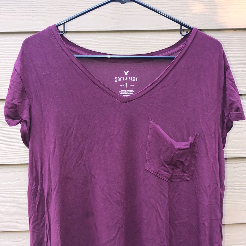 Maroon top
